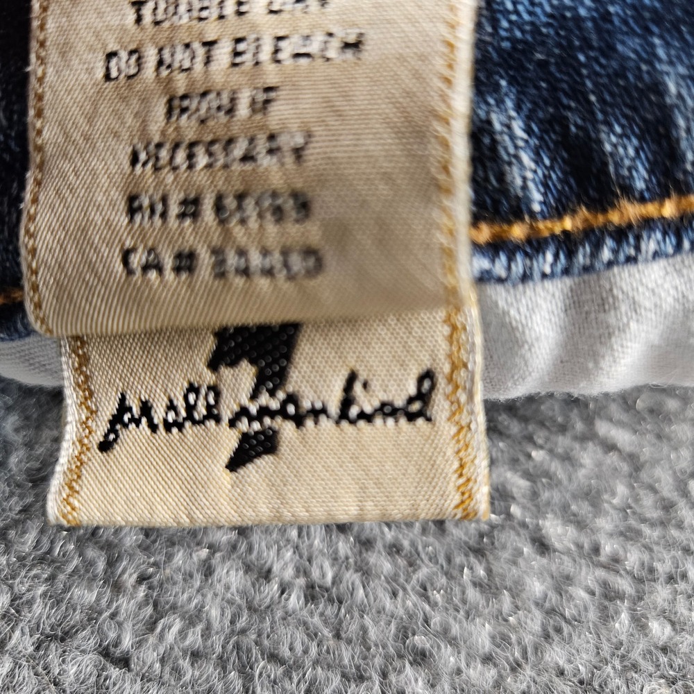 7‎ For All Mankind Bootcut Jeans Blue Wash Denim U075080U-080U Size 29 - Picture 9 of 12